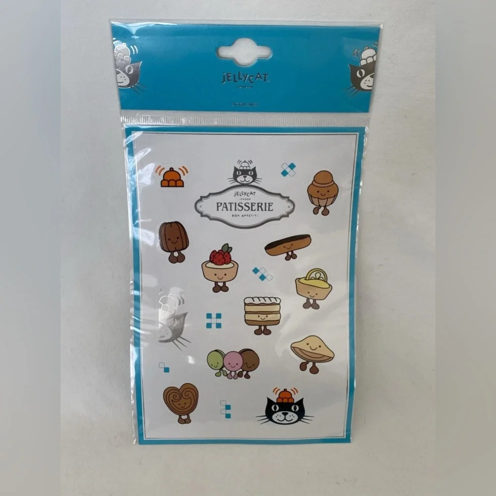 Jellycat COLLETTE TARTE AUX CITRON PARIS EXCLUSIVE Bag Pin Stickers NEW! - Picture 7 of 13